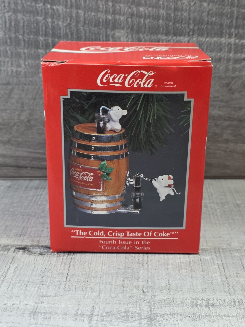 1993 "The Cold, Crisp Teste of Coke" ENESCO Coca Cola Series Ornament g44